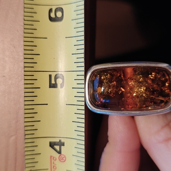 925 Amber Ring - Picture 16 of 16
